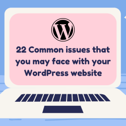 22 issues that you may face with your wordpress website