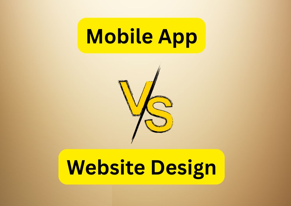 mobile app development vs website design